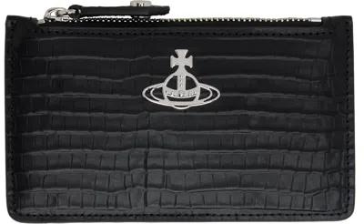 Vivienne Westwood Black Slim Long Card Holder