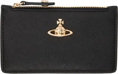 Vivienne Westwood Black Slim Long Card Holder