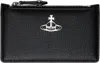 Vivienne Westwood Black Slim Long Card Holder In Aw24-n403