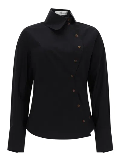 Vivienne Westwood Black Slim Solid Shirt