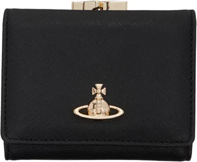 Vivienne Westwood Black Small Frame Wallet