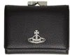 Vivienne Westwood Black Small Frame Wallet In Aw24-n403