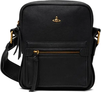 Vivienne Westwood Black Small Jackson Crossbody Satchel In Ss25-n401