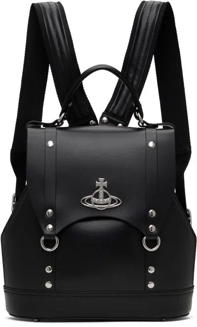 Vivienne Westwood Black Small Max Backpack In N401 Black