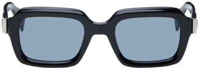 Vivienne Westwood Black Small Square Sunglasses In Brown
