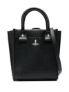 Vivienne Westwood Black Small Teddy Satchel In Black