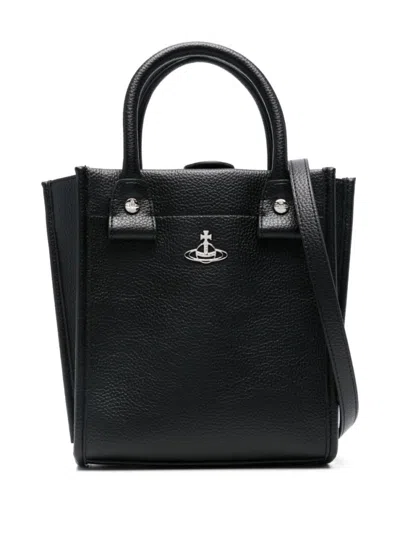 Vivienne Westwood Black Small Teddy Satchel