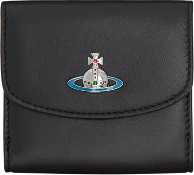 Vivienne Westwood Black Small Wallet In Aw24-n403