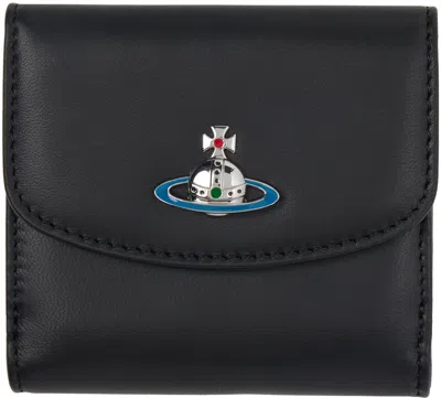 Vivienne Westwood Black Small Wallet In Aw24-n403