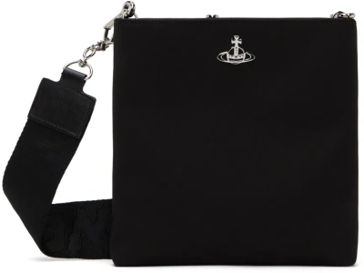 Vivienne Westwood Black Squire Square Bag In N401 Black