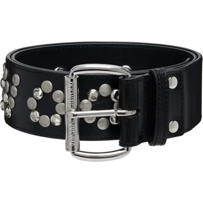 Vivienne Westwood Black Studded Belt In Aw26-n402 Black