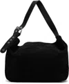 Vivienne Westwood Black Suede Maxime Large Crossbody Tote In Black