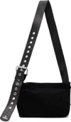 Vivienne Westwood Black Suede Maxime Small Crossbody Bag In Black