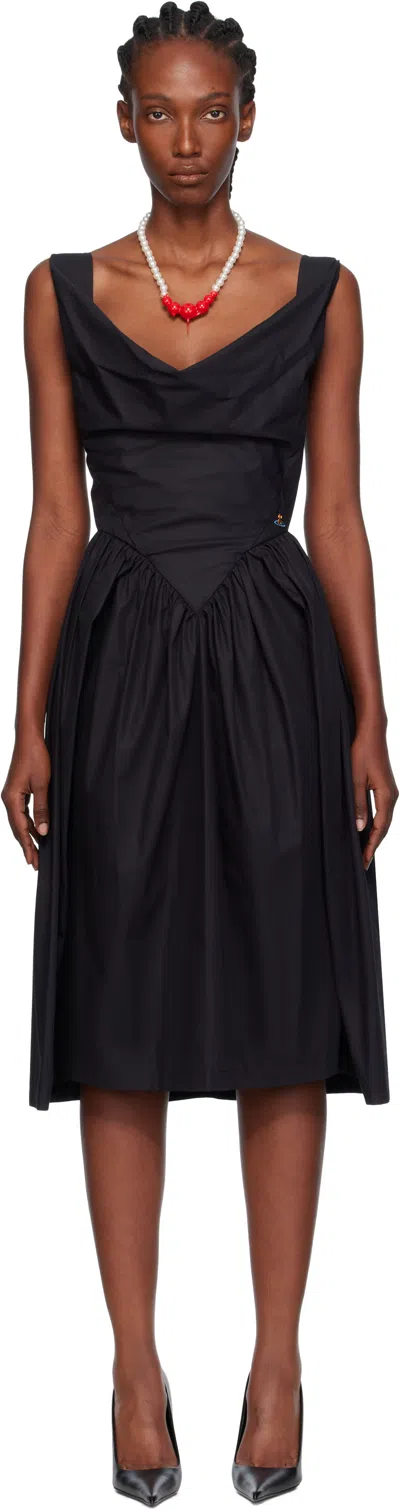 VIVIENNE WESTWOOD BLACK SUNDAY MIDI DRESS