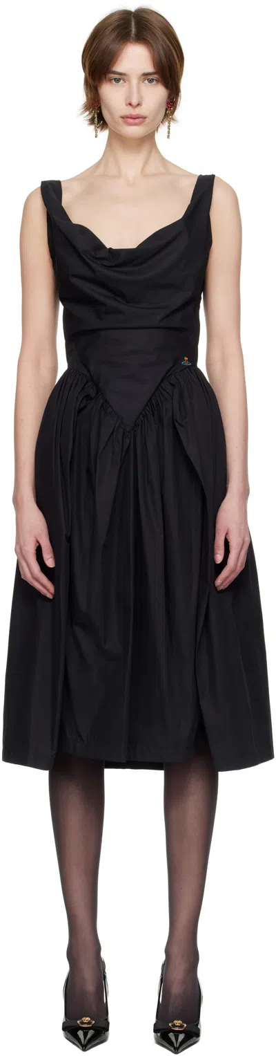 VIVIENNE WESTWOOD BLACK SUNDAY MIDI DRESS