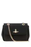 Vivienne Westwood Black Synthetic Leather Shoulder Bag In Black