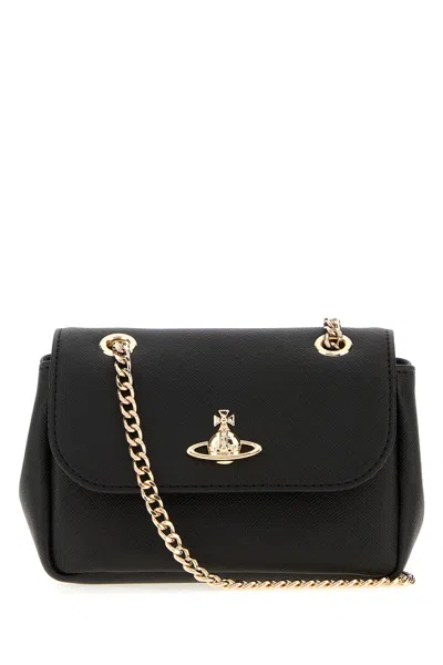 Vivienne Westwood Black Synthetic Leather Shoulder Bag