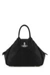 Vivienne Westwood Structured Pebbled Texture Shoulder Bag With Dual Handles