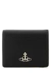 Vivienne Westwood Black Synthetic Leather Wallet In Black