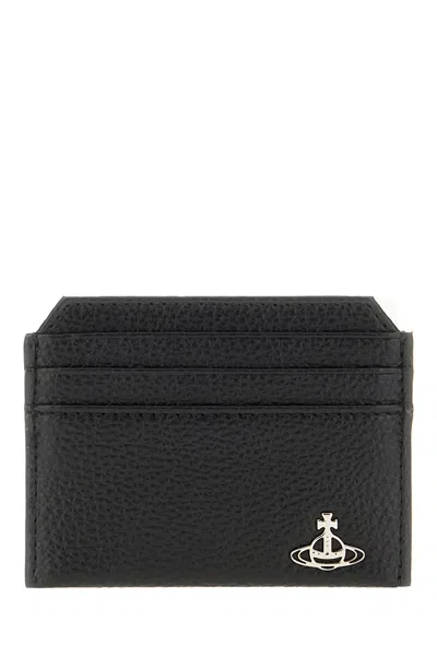 Vivienne Westwood Black Synthetic Leather Wallet