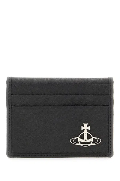 Vivienne Westwood Black Synthetic Leather Wallet