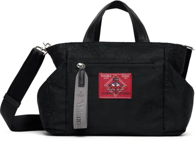 Vivienne Westwood Black Tangled Jacquard Orb Tote