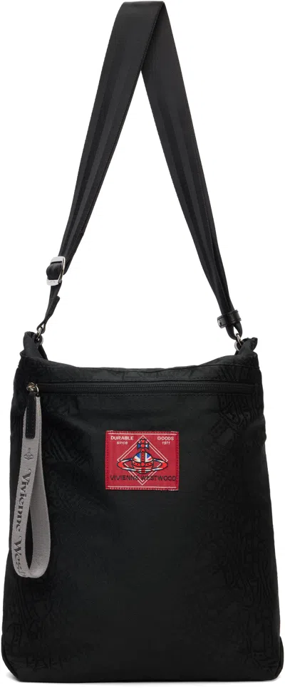 Vivienne Westwood Black Tangled Orb Jacquard Luke Pouch