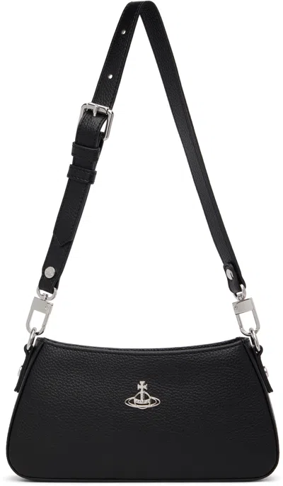Vivienne Westwood Black Tasha Shoulder Phone Bag