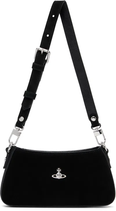 Vivienne Westwood Black Tasha Shoulder Phone Bag