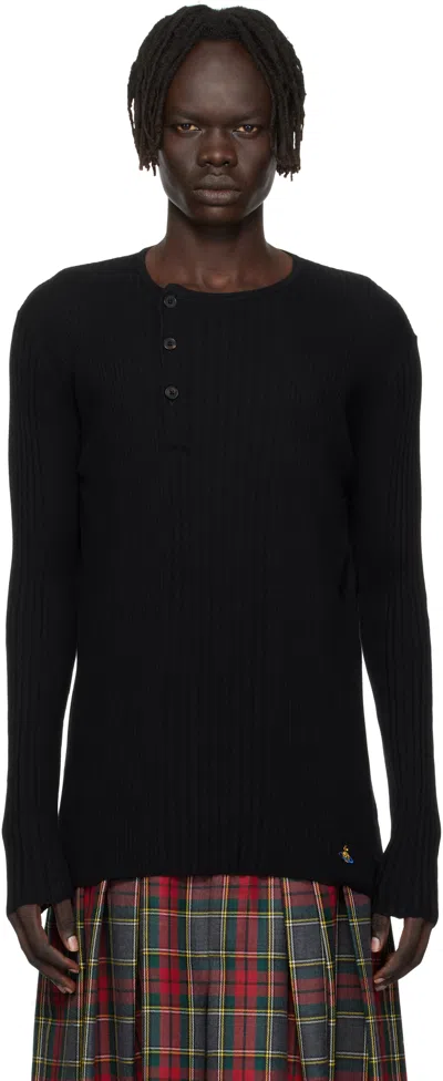 VIVIENNE WESTWOOD BLACK TEGAN SWEATER