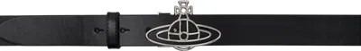 Vivienne Westwood Black Thin Line Orb Belt