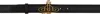 Vivienne Westwood Black Thin Line Orb Belt In Ss25-n401