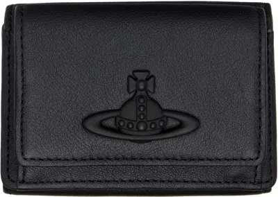 Vivienne Westwood Black Trifold Wallet