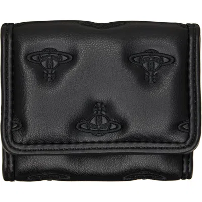 Vivienne Westwood Black Trifold Wallet