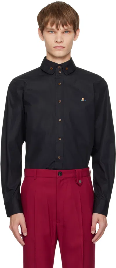 Vivienne Westwood Black Two Button Krall Shirt