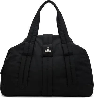 Vivienne Westwood Black Utility Drill Sidney Weekender Duffle Bag