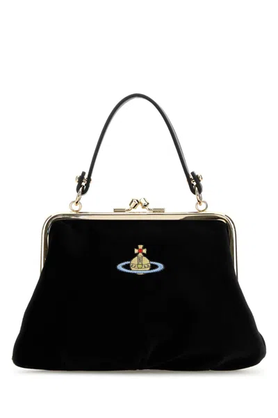 Vivienne Westwood Black Velvet Granny Handbag