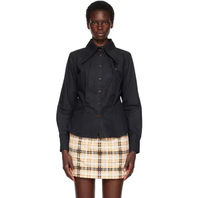 Vivienne Westwood Black Violin Shirt In N401 Black