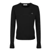 Vivienne Westwood Black Virgin Wool Sweaters In Black