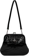 Vivienne Westwood Embossed Shoulder Bag In N401 Black