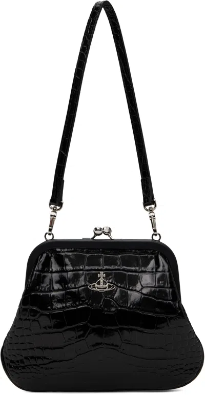 VIVIENNE WESTWOOD BLACK VIVIENNE'S CLUTCH