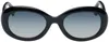 Vivienne Westwood Black Vivienne Sunglasses In 001 Shiny Gloss Blac