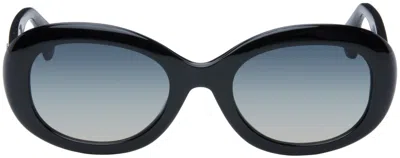 Vivienne Westwood Black Vivienne Sunglasses In 001 Shiny Gloss Blac
