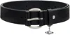 Vivienne Westwood Black Wide Alex Charm Belt
