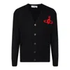Vivienne Westwood Black Wool Alex Cardigan In Black