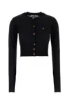 Vivienne Westwood Knitwear With Cropped Straight Hem In Black