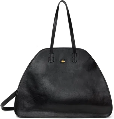 Vivienne Westwood Black Yasmina Large Duffle Bag In Ss25-n401