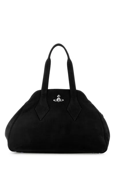 Vivienne Westwood Black Yasmine Large Satchel