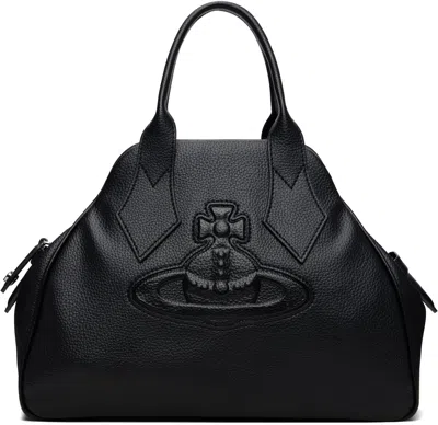 Vivienne Westwood Structured Texture Shoulder Bag Tonal Stitching Top Handles In Blue