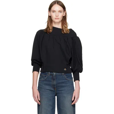 Vivienne Westwood Zingara Top Medium Cotton Felpa Black Xs Women In Multi